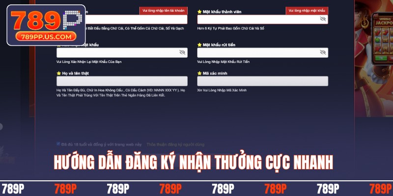 Hướng dẫn đăng ký nhận thưởng cực nhanh