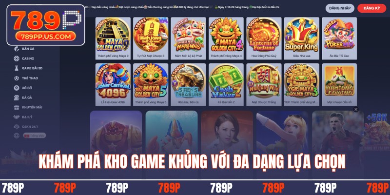 Khám phá kho game khủng với đa dạng lựa chọn